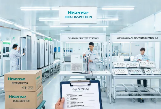 Appliance final inspection line