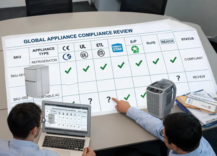 Global appliance compliance review