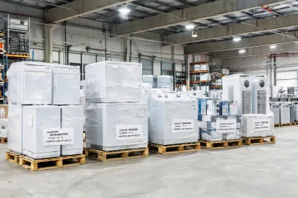 Appliance distributor warehouse